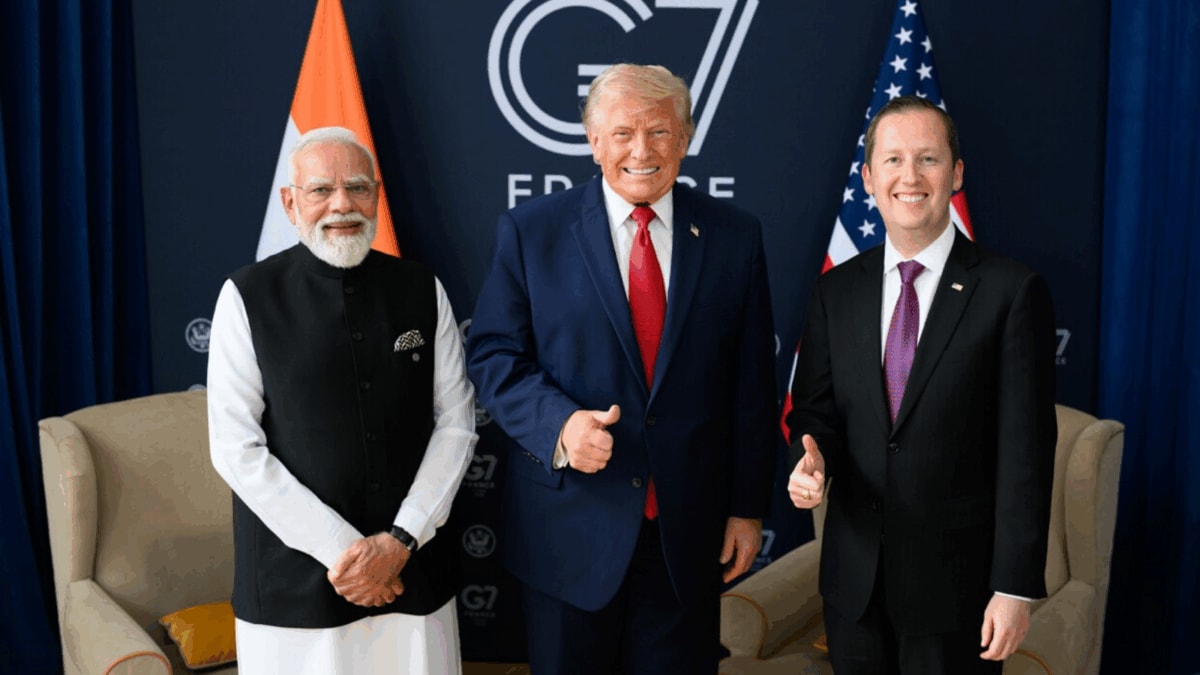 Trump Posts Photo With PM Modi, US Envoy Sergio Gor After G7 Meeting In France