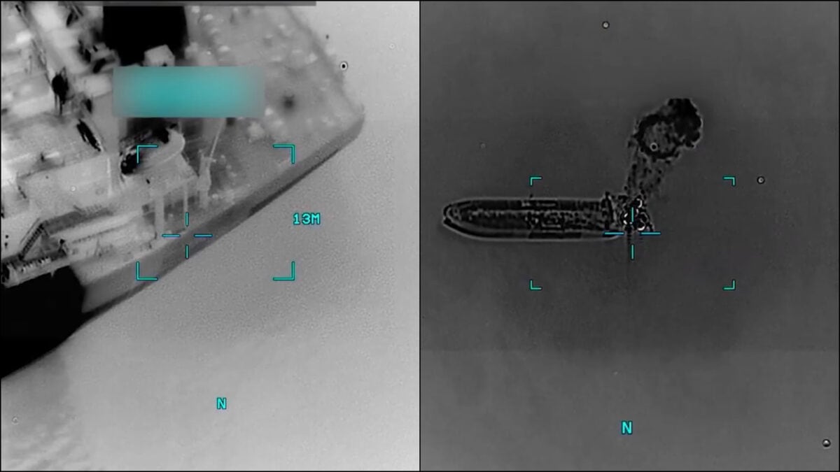 US Releases Footage Of Missile Attack On Vessel Carrying Indians Near Strait Of Hormuz