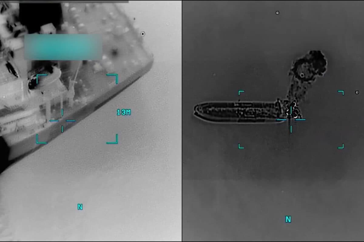 US Releases Footage Of Missile Attack On Vessel Carrying Indians Near Strait Of Hormuz