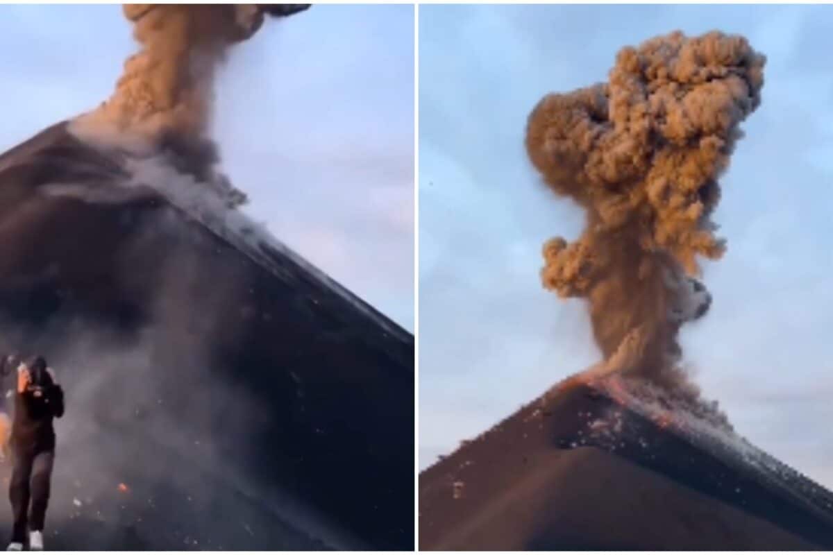 Hikers Scramble For Cover As Guatemala Volcano Blasts Lava And Debris Flying | Watch