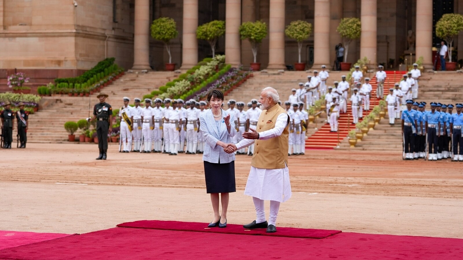 Japan PM Sanae Takaichi is visiting the country at Modi’s invitation from July 1 to 3 for the 16th India-Japan annual summit. (PTI Photo/Ravi Choudhary)