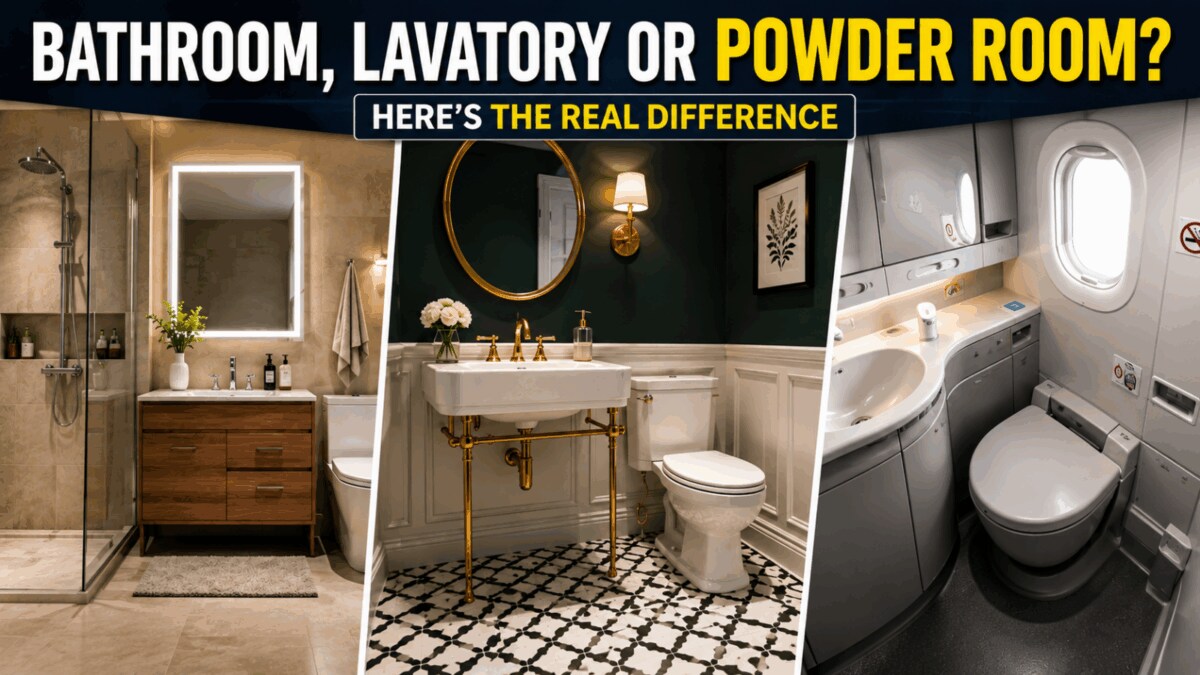 Powder Room vs Bathroom vs Lavatory: Key Differences