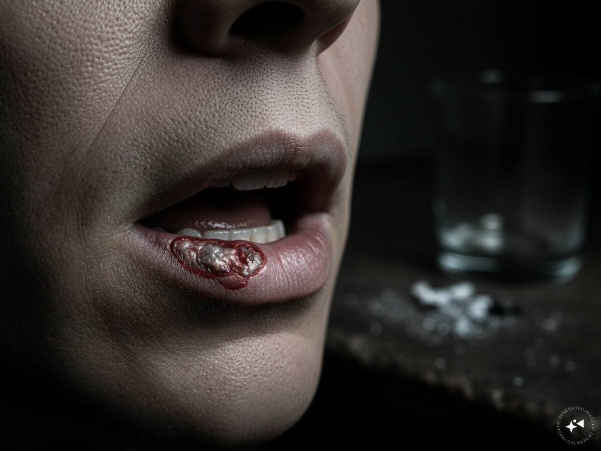 Although tobacco and excessive alcohol consumption remain the biggest risk factors, oral cancer can also occur in people without these habits. According to the Mayo Clinic, oral cancer develops when mutations occur in the DNA of cells in the mouth or lips, causing abnormal cells to multiply while healthy cells die. The disease most commonly begins in the thin, flat squamous cells that line the lips and the inside of the mouth. (AI Image)