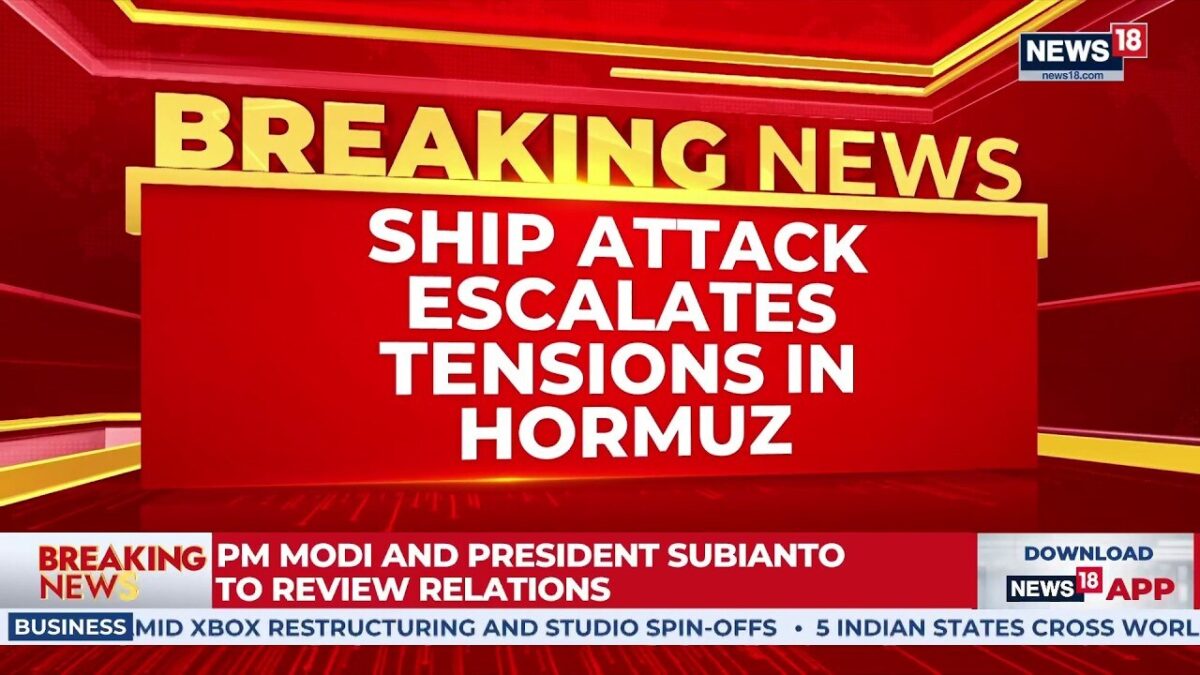 HORMUZLIVE: Strait of Hormuz Tensions | US Accuses Iran After Tanker Fire Near Oman