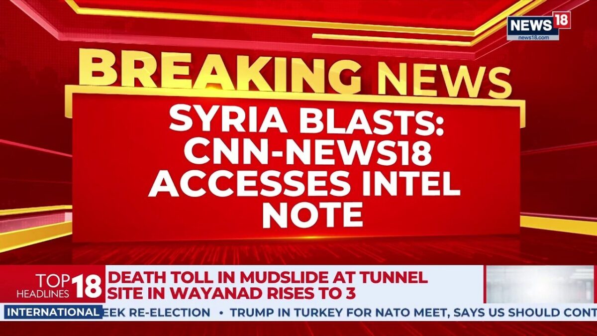 Damascus Blast Intel Note Accessed | Message Was ‘Don’t Rebuild Syria’ | CNN-News18 Exclusive