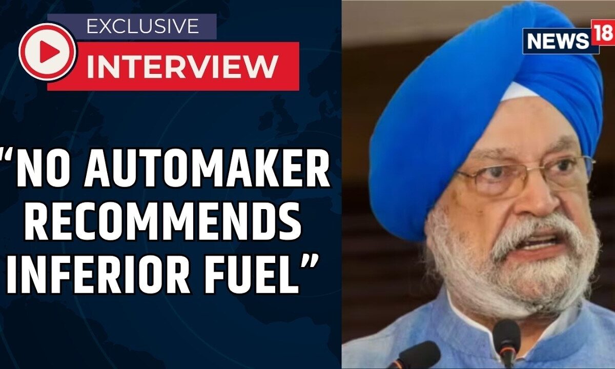 Hardeep Puri Answers Questions on Mileage, EVs & Farmers | E20 Fuel Blend | Clean Fuel | News18