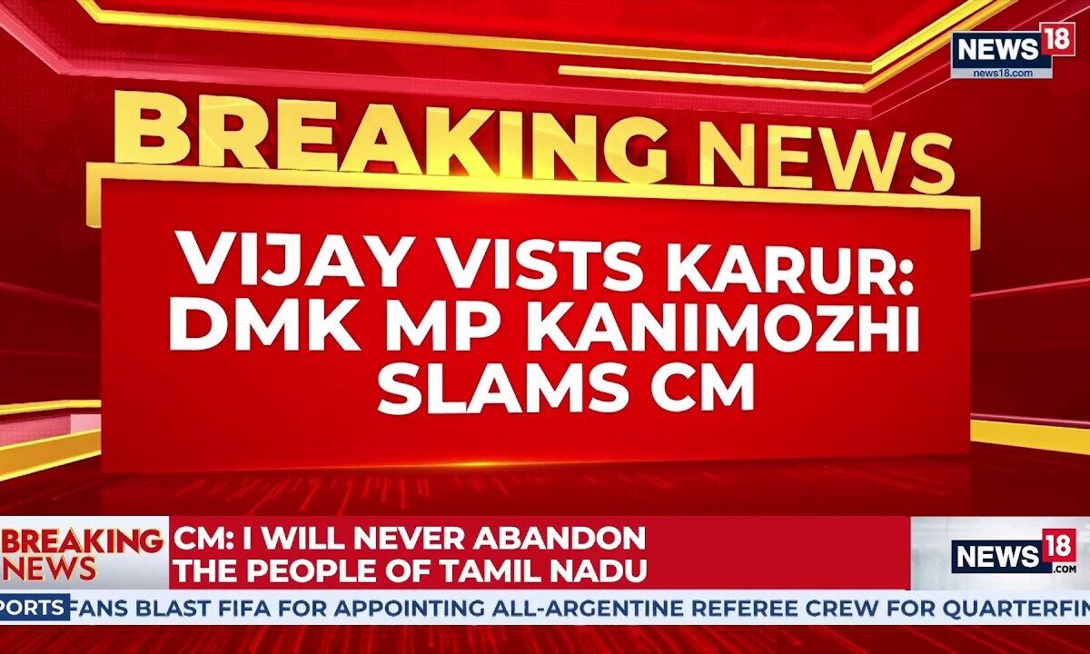 Kanimozhi Targets CM Vijay Over Karur Visit | DMK vs TVK War After Stampede | CBI | News18