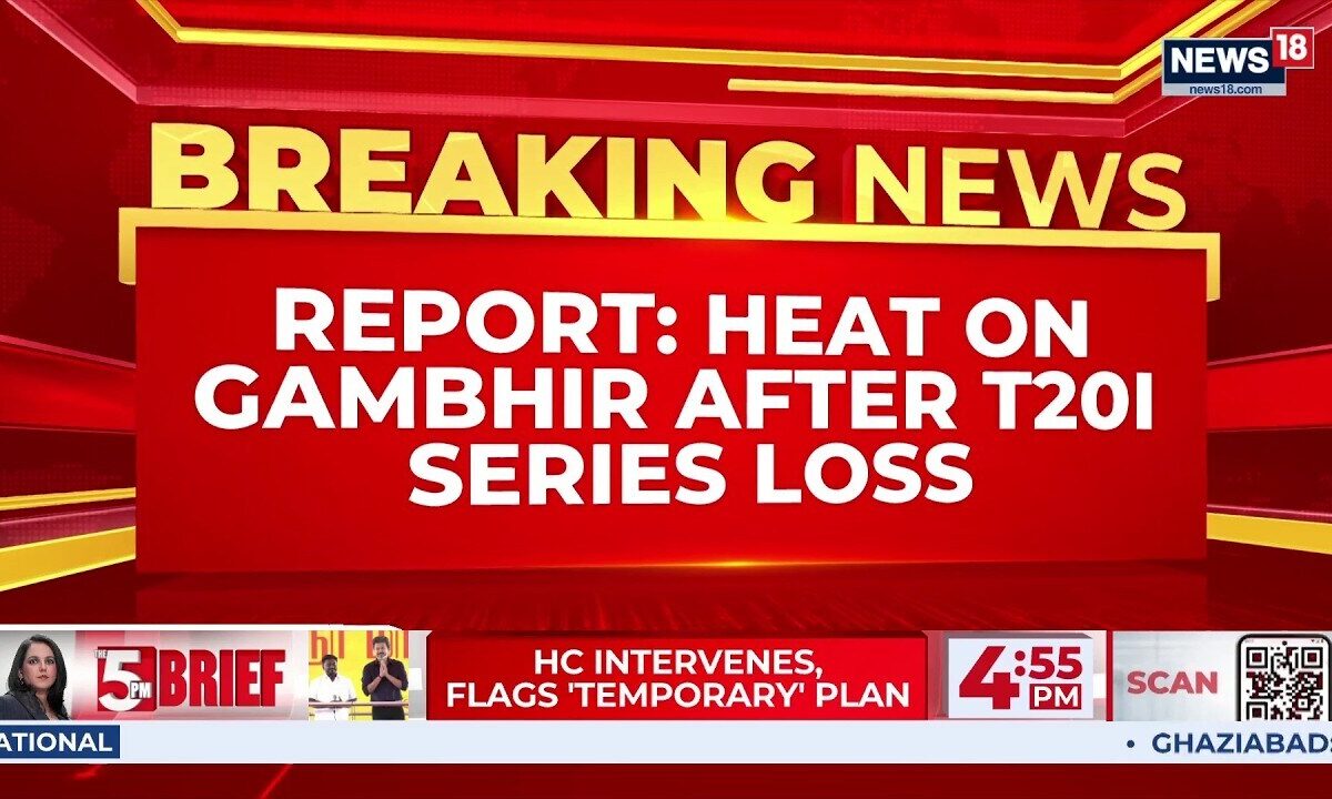 BREAKING NEWS: Gautam Gambhir's Position Under Scrutiny After England T20I Series Loss – Report