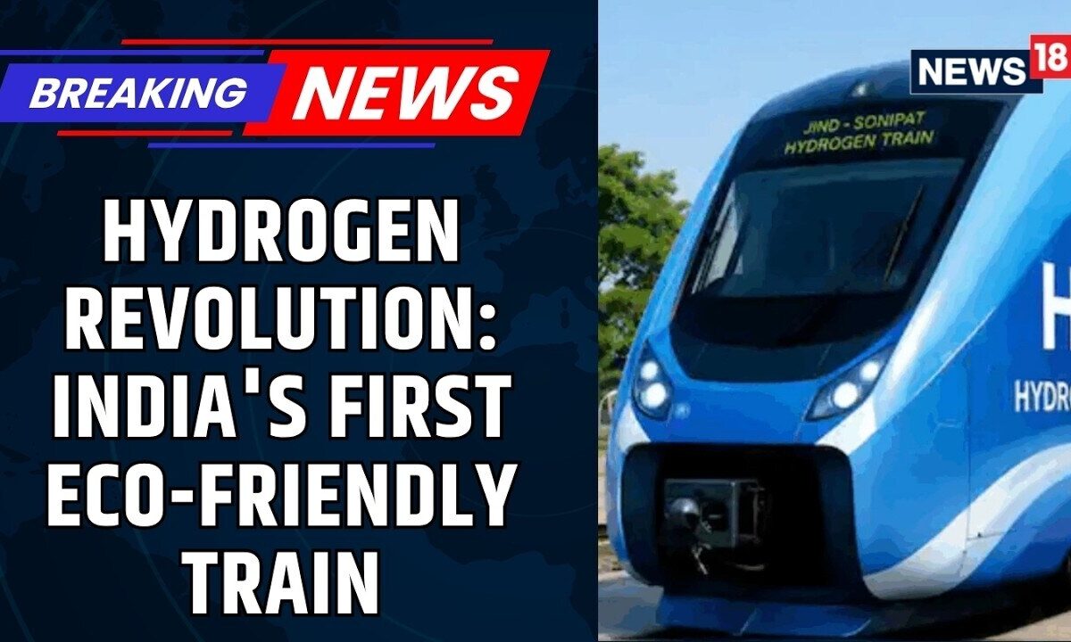 PM Modi Flags Off India's First Hydrogen-Powered Train | Clean Energy Pollution-Free Train | News18