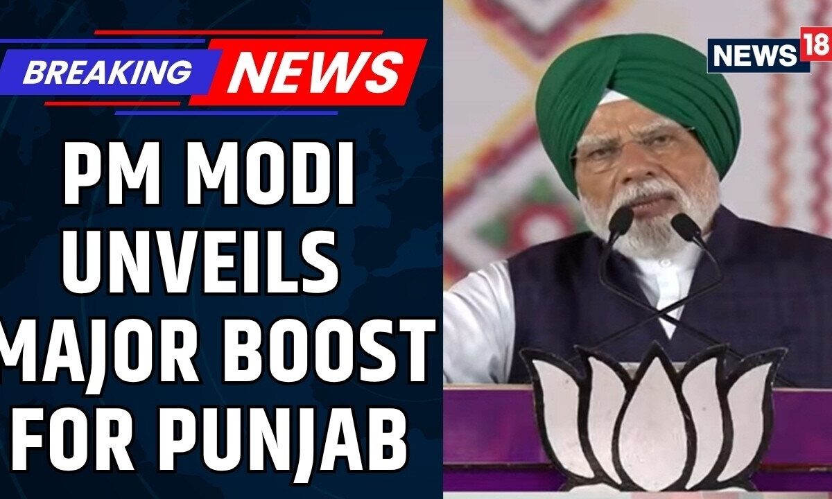 PM Narendra Modi Launches ₹5,470-Crore Infrastructure Projects in Punjab's Jalandhar | News18