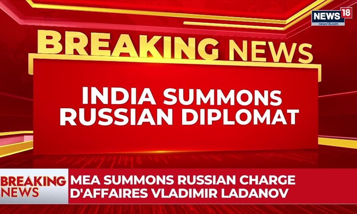 Russian Diplomat Summoned by India Over Odesa Missile Incident | Ukraine | Russia | News18