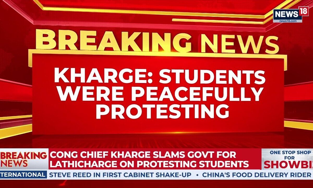 Mallikarjun Kharge Condemns Delhi Police Lathi Charge on Students | CJP March | Delhi Protests News