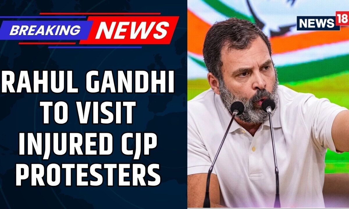 Rahul Gandhi to Meet Injured Students After CJP's NEET Protest March to Parliament | News18