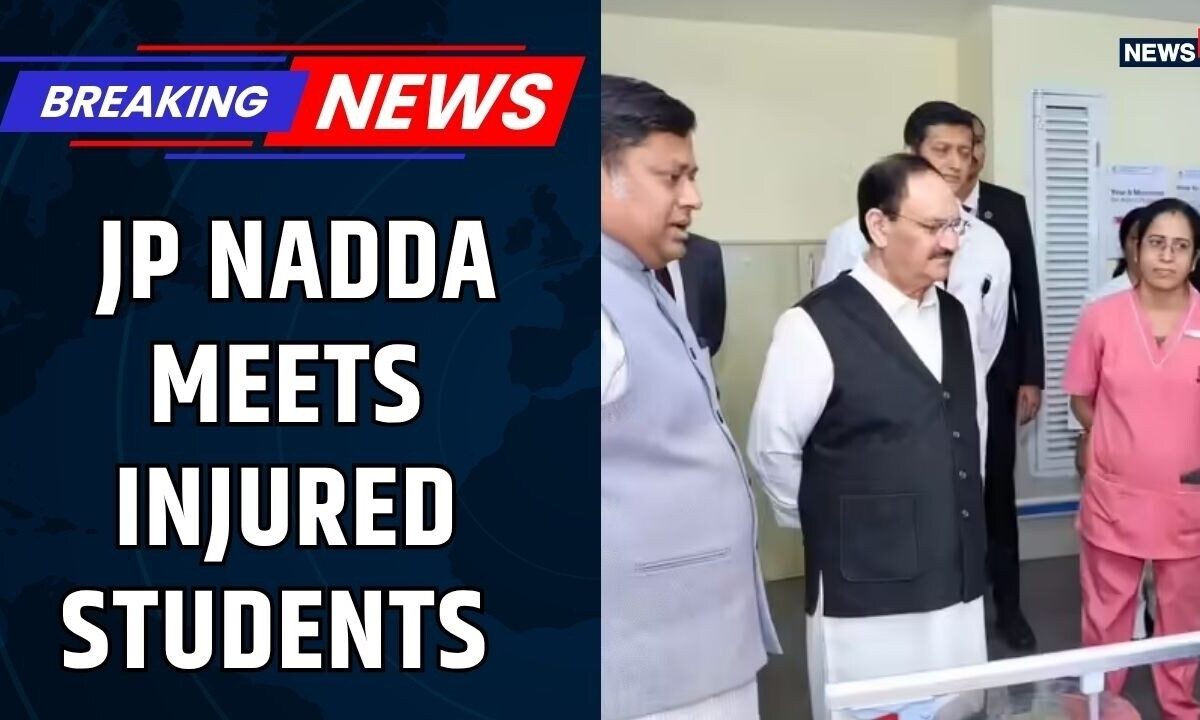 JP Nadda Visits Students Injured During Parliament March | NEET Controversy | Parliament News