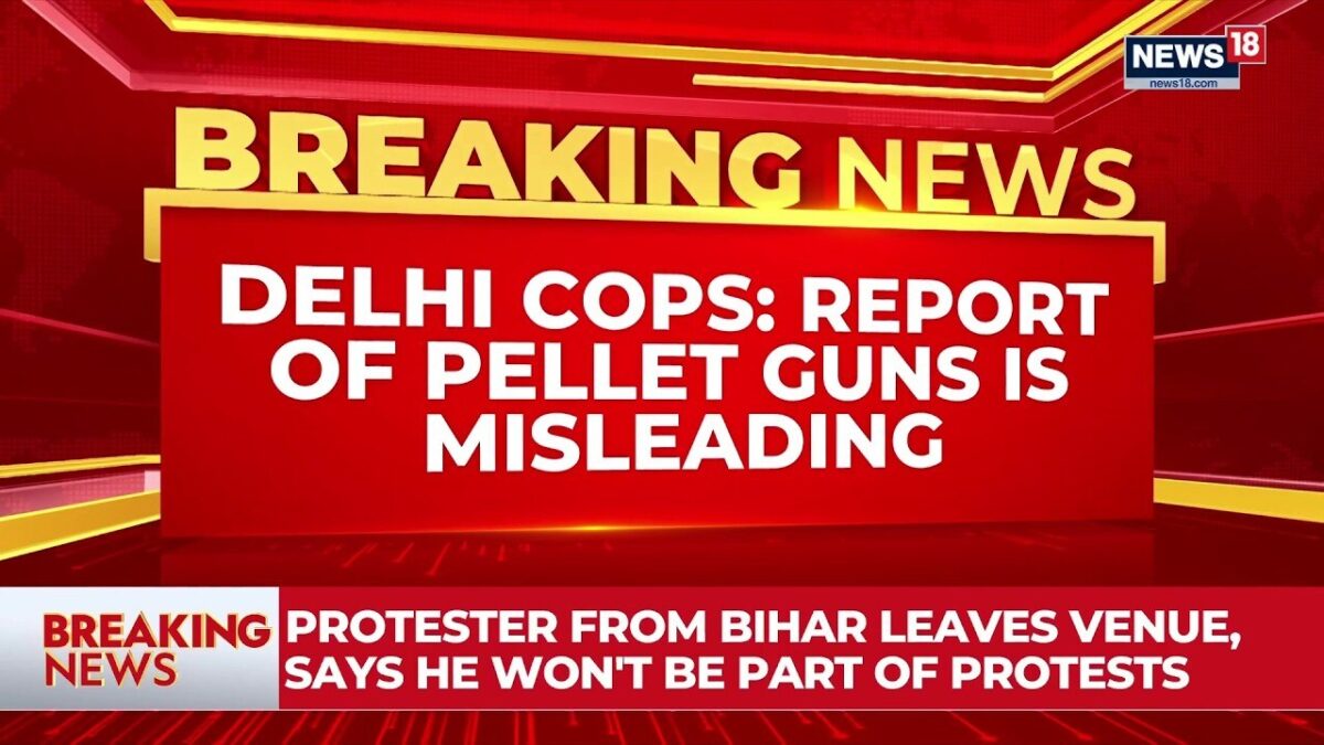 Delhi Police Rejects Pellet Gun Allegations During Protest | CJP | Parliament Protest | News18