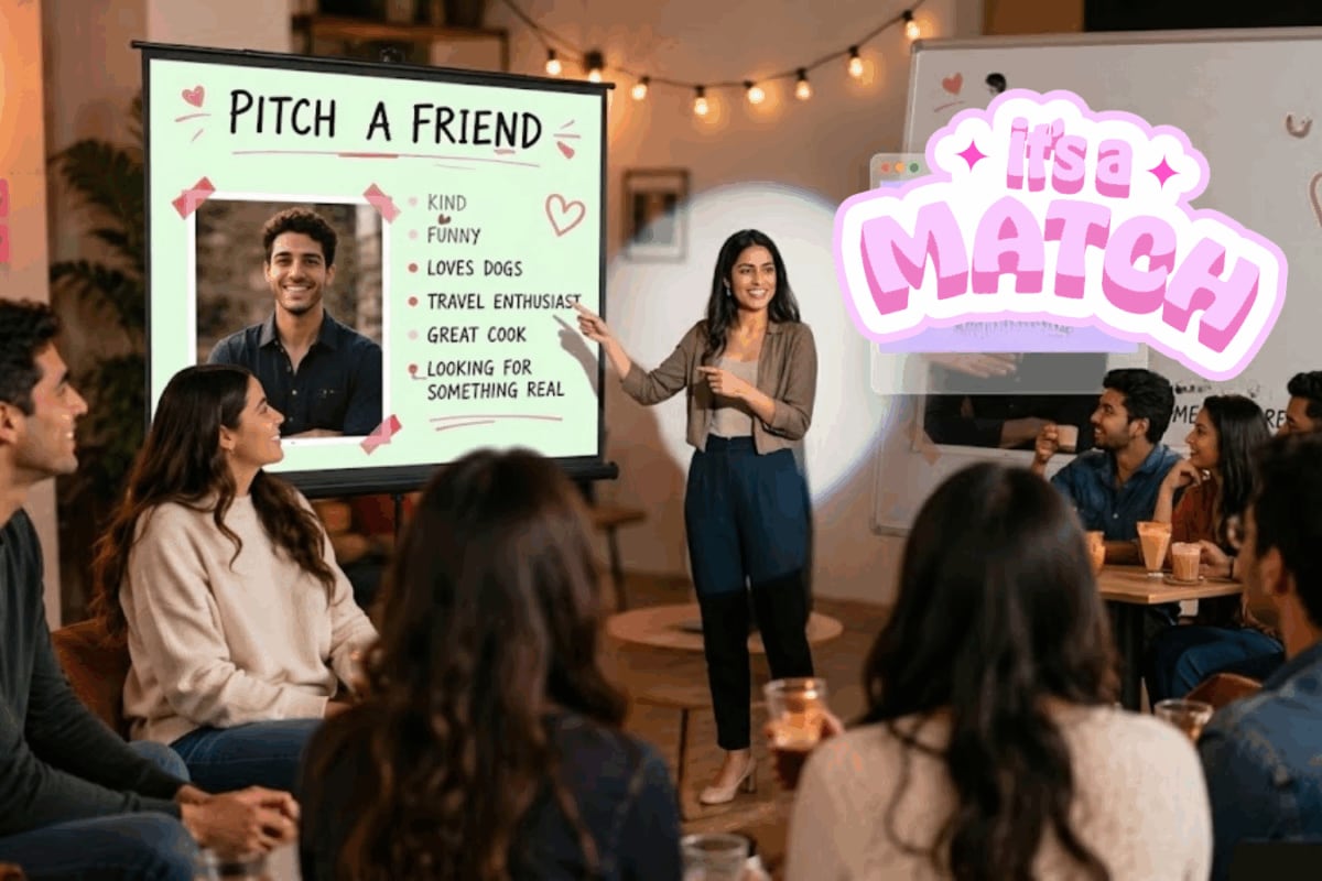 Want To Get Off Dating Apps In 2026? The 'Pitch-A-Friend' Trend Lets Your BFFs Find Your Perfect Match