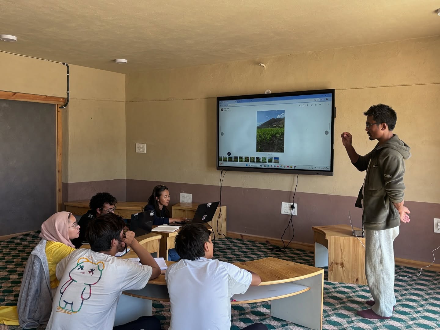 From water scarcity and agriculture to waste management and renewable energy, students are encouraged to develop practical solutions that can improve everyday life in Himalayan communities instead of working only on theoretical assignments.