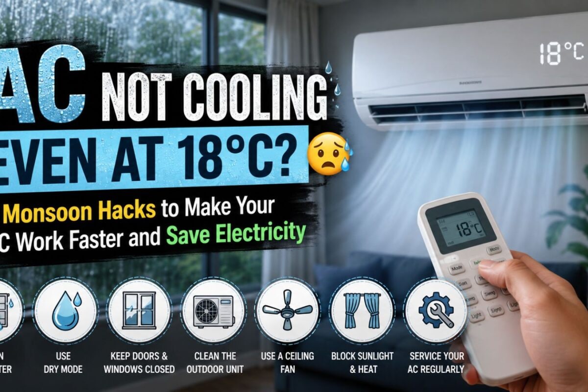 AC Not Cooling Even At 18°C? 7 Monsoon Hacks To Make Your AC Work Faster And Save Electricity