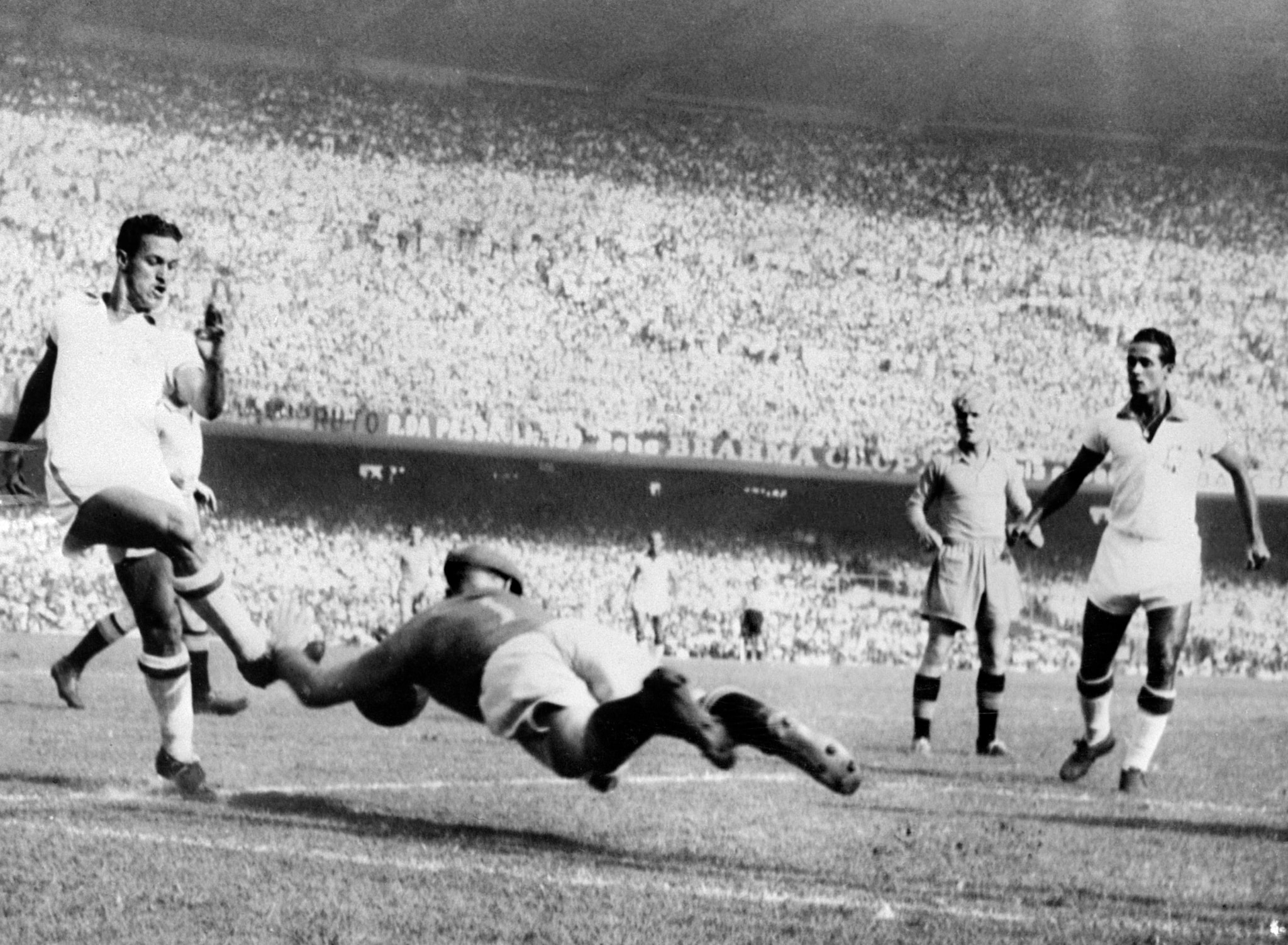  15 (9 goals, 6 assists) Brazil's attacking spearhead at the 1950 World Cup, Ademir produced one of the greatest individual tournaments ever with a staggering 15 goal involvements. (AFP)