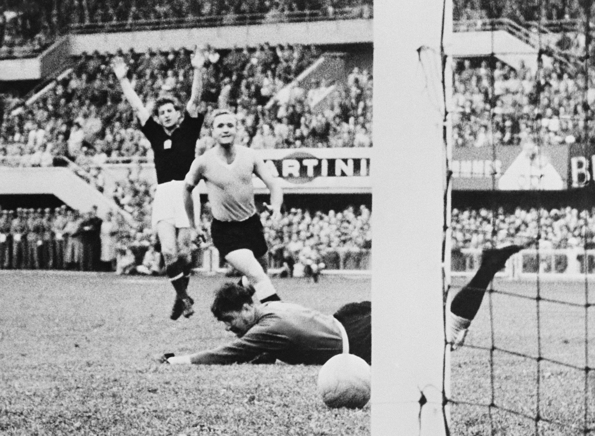  13 (11 goals, 2 assists) Hungary's legendary striker dominated the 1954 World Cup, finishing with 11 goals and powering the Magical Magyars to the final. (AFP)