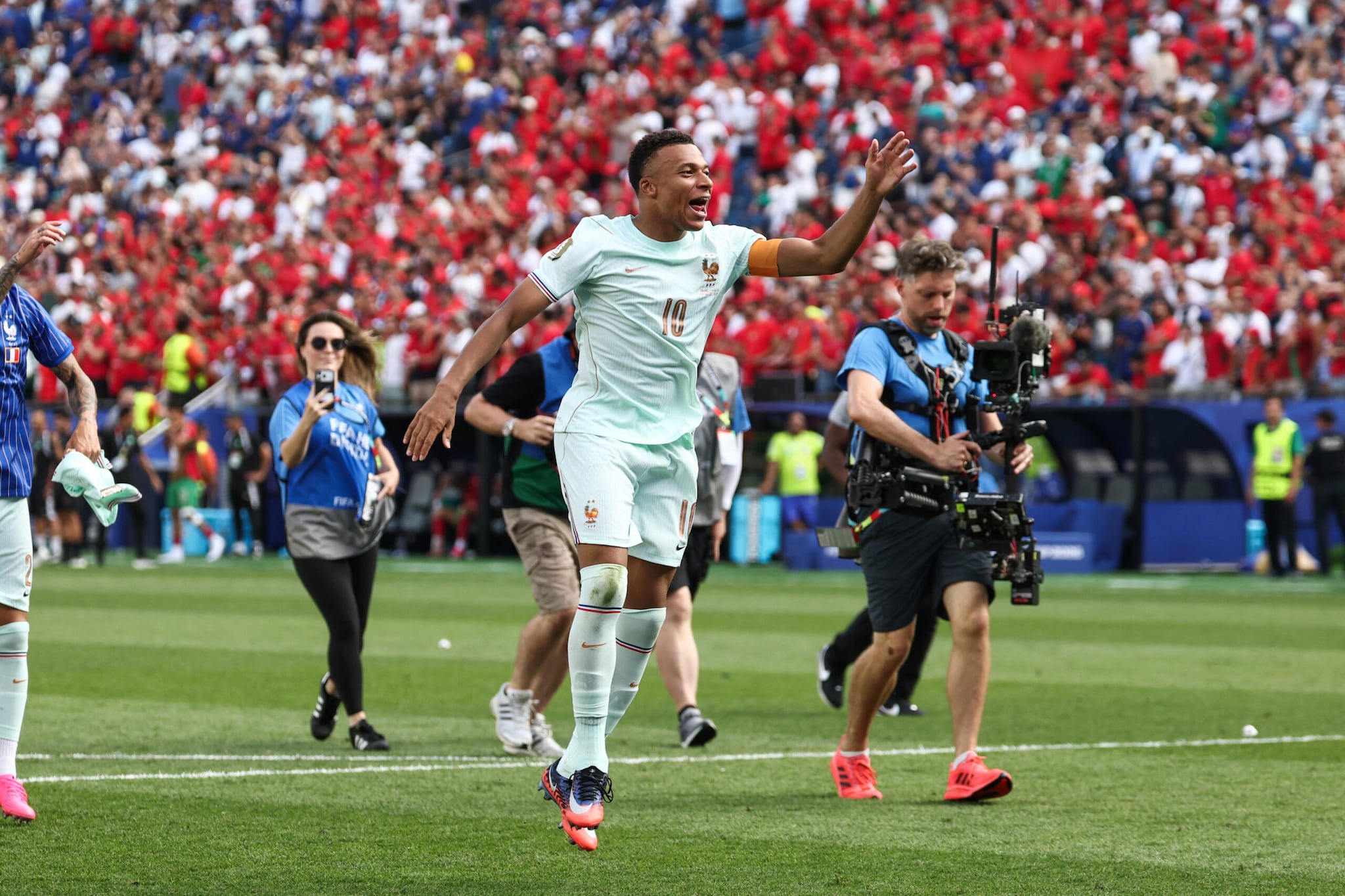  11 (8 goals, 3 assists) Mbappé has powered France's latest World Cup run with eight goals and three assists, matching some of the greatest individual tournaments ever. (AFP)