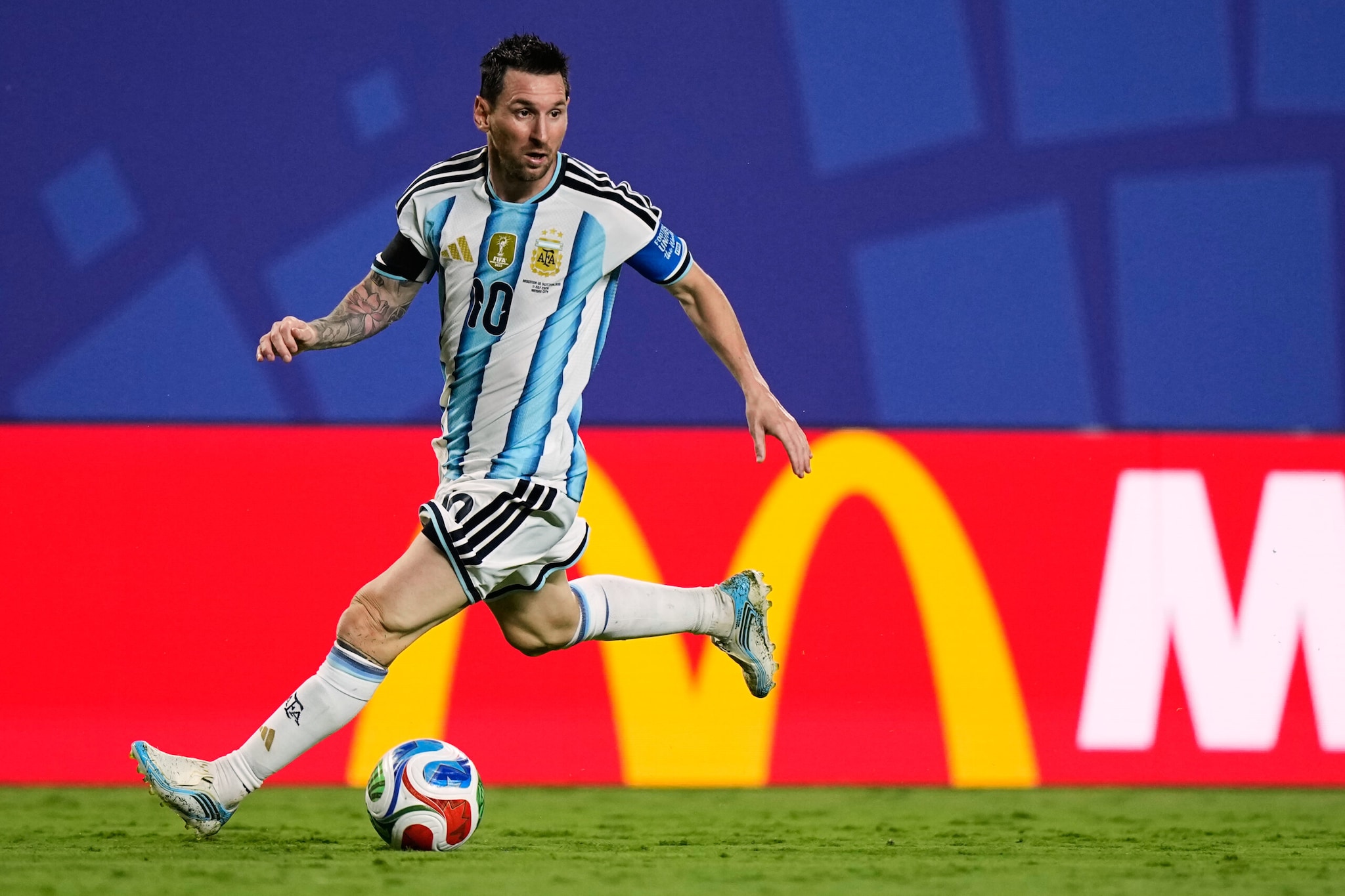 2. Lionel Messi (Argentina) – 8 goals, 2 assistsLionel Messi is just one assist behind Mbappé in a thrilling Golden Boot duel. The Argentina captain has eight goals and two assists as he continues another unforgettable World Cup campaign. (AP)