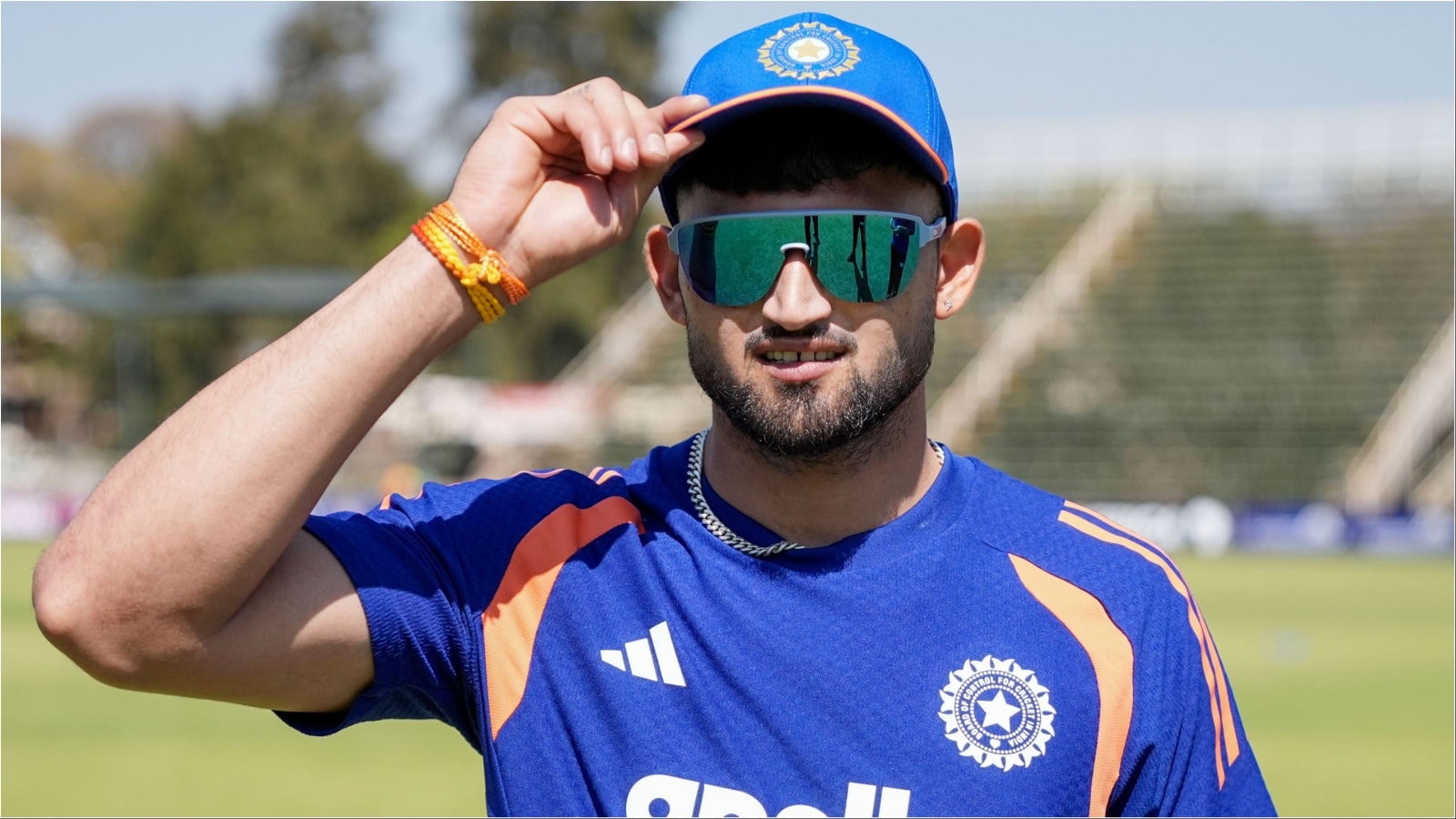 Ashok Sharma is making his T20I debut for India against Zimbabwe in Harare on July 23