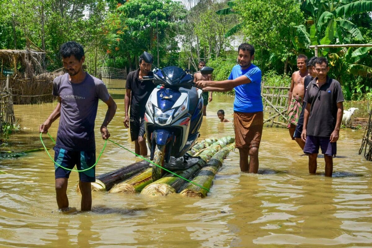 Monsoon Fury Shows No Let-Up: Assam Flood Toll Hits 66, Gujarat Deaths Reach 35