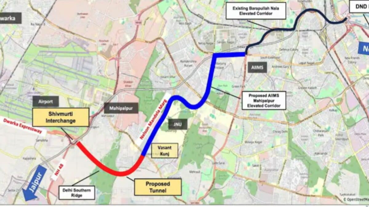 Delhi To Get Shiv Murti–Vasant Kunj Tunnel In 5 Years: How It Will Benefit Commuters