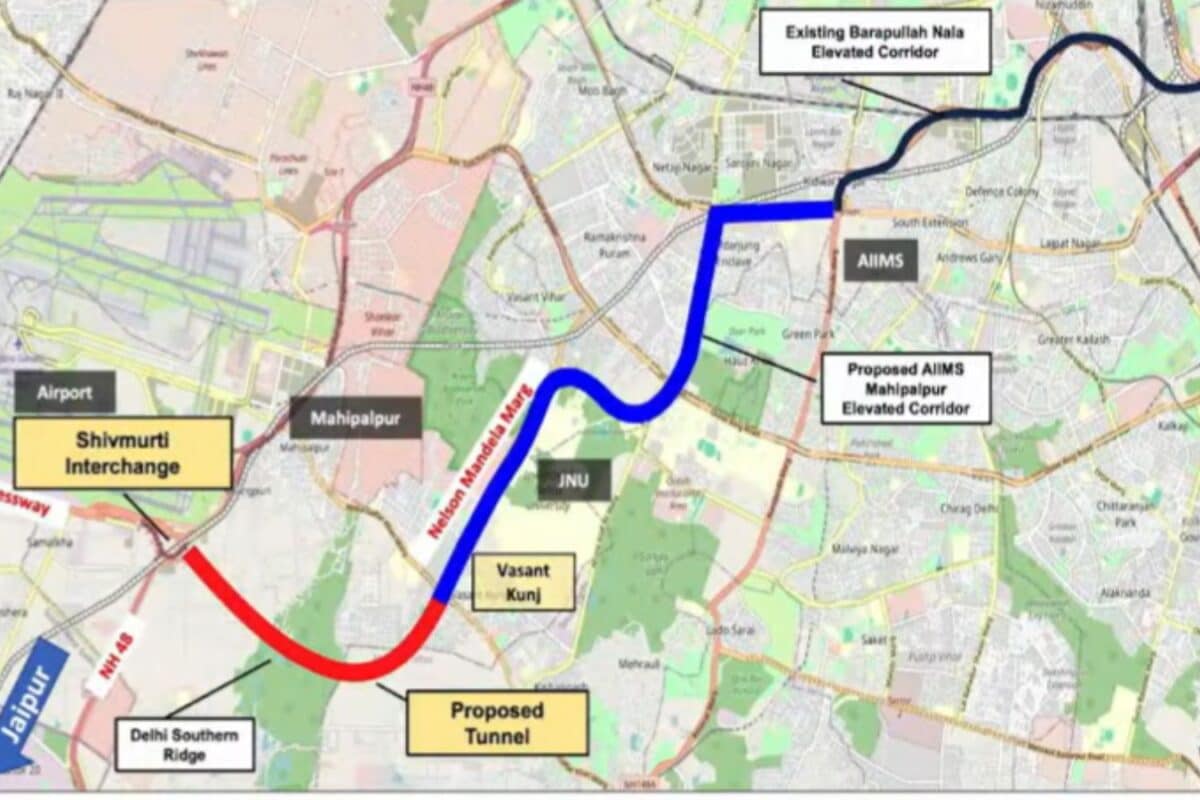 Delhi To Get Shiv Murti–Vasant Kunj Tunnel In 5 Years: How It Will Benefit Commuters