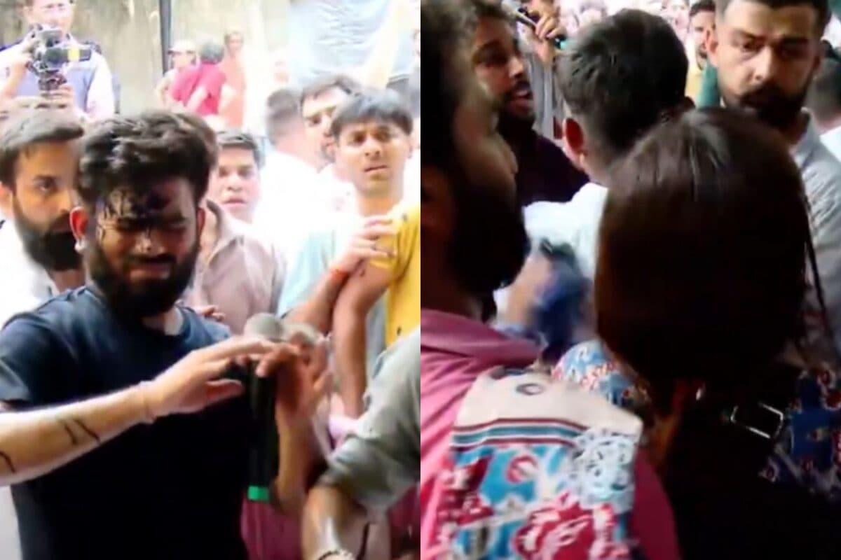 'Blue Is My Colour': Abhijeet Dipke Reacts After Woman Throws Ink At Him During Jantar Mantar Protest | Viral Video