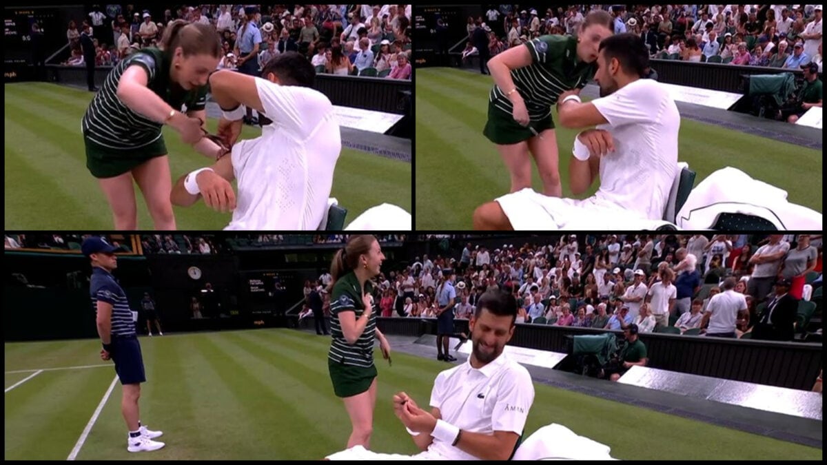 Novak Djokovic Scares Ball Girl With Mid-Match Prank At Wimbledon | WATCH