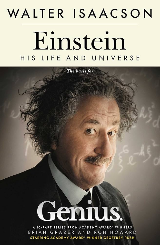 Einstein: His Life and Universe by Walter Isaacson: The biography chronicles the life of physicist Albert Einstrin, tracing his rise from a curious young thinker to one of the most influential scientists in history. 