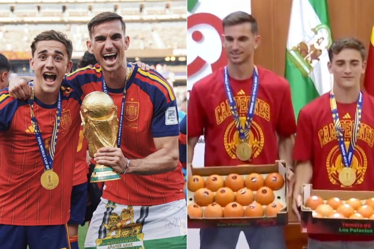 How To Reward A World Cup Winner? Spain Chose Too Many Tomatoes For Gavi, Fabian Ruiz | Watch