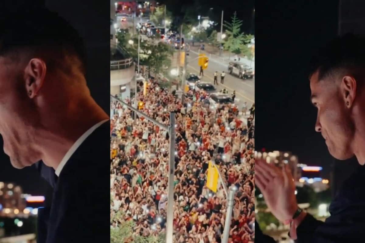 Cristiano Ronaldo Joins Portugal Celebrations With Fans Outside Team Hotel | WATCH