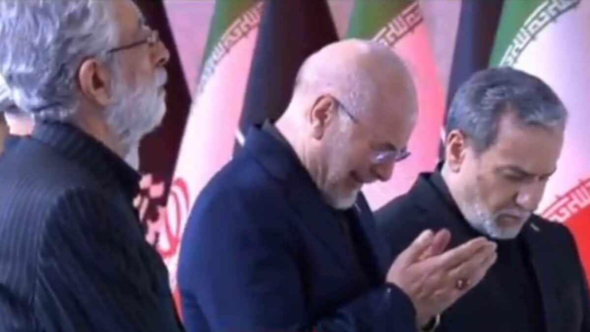 Iran's Ghalibaf Breaks Down In Tears While Paying Respects To Khamenei | Watch