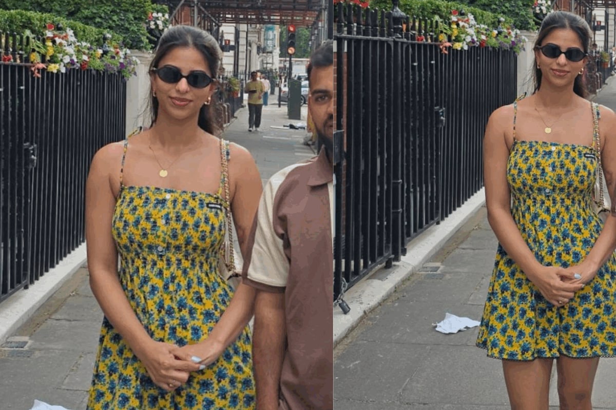 Suhana Khan Turns London Into Her Runway In A Floral Miu Miu Mini Dress