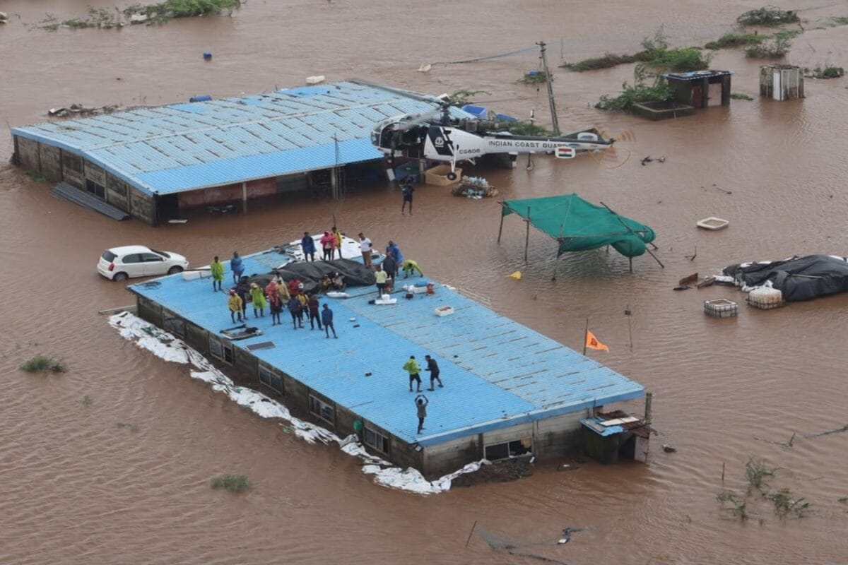 Indian Coast Guard Rescues 170 During Massive Flood Relief Operations In Gujarat, Dadra & Nagar Haveli