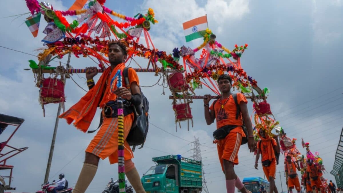Meat Ban, Shop Name Boards And Drones: Inside UP's Mega Plan For Kanwar Yatra 2026