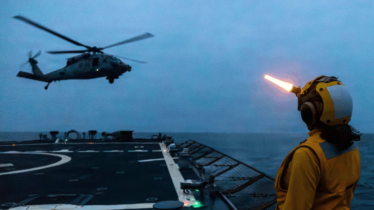 US Navy Helicopter Goes Down In Arabian Sea, One Airman Missing