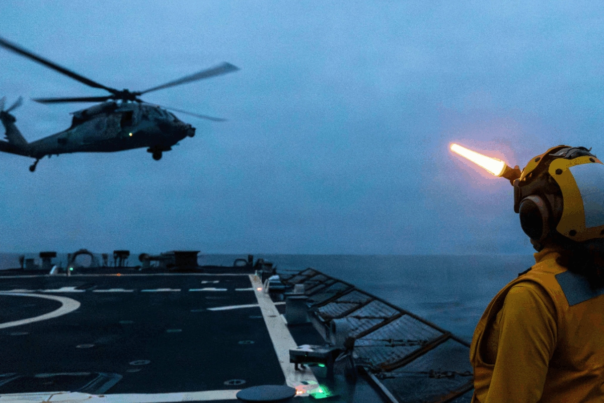 US Navy Helicopter Goes Down In Arabian Sea, One Airman Missing