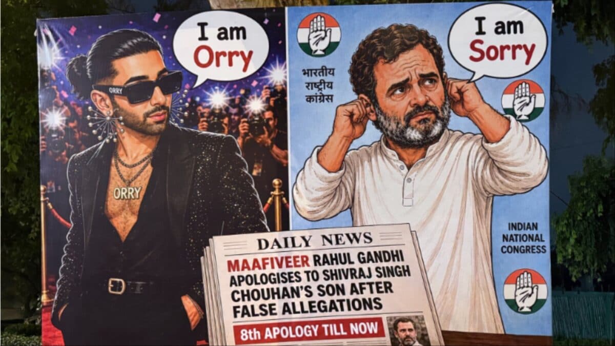 'Maafiveer': BJP Targets Rahul Gandhi With 'I Am Sorry' Posters In Delhi Amid Defamation Row