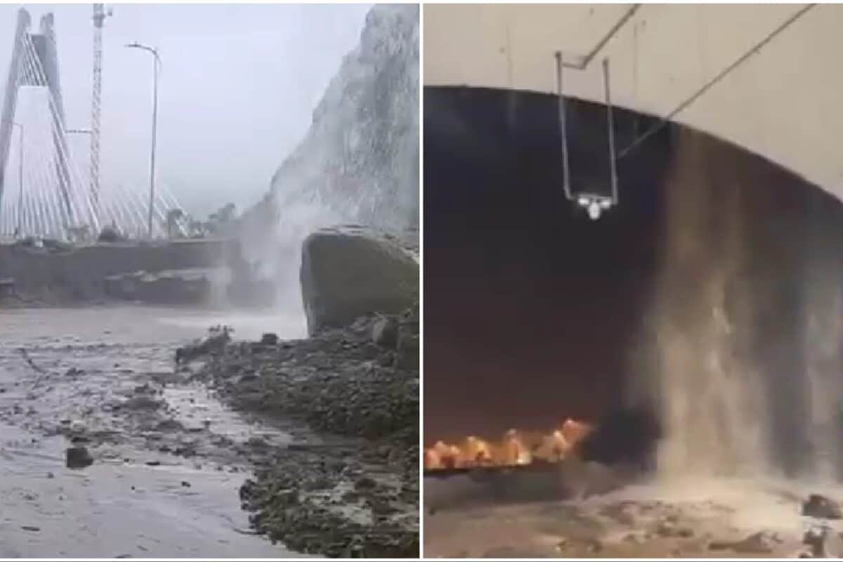 मानसून का कहर: लैंडस्लाइड से मुंबई-पुणे एक्सप्रेसवे का 'मिसिंग लिंक' बंद, टनल में भरा पानी