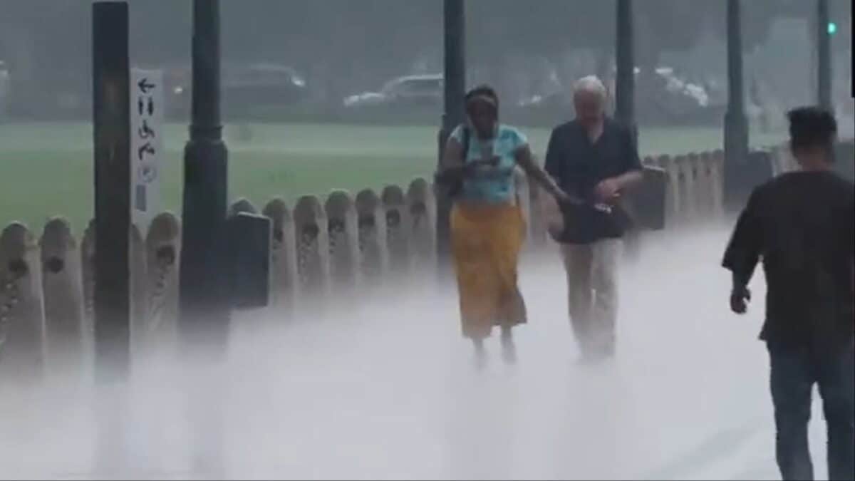 Heavy Rain Lashes Parts Of Delhi-NCR, Noida; Brings Relief From Sweltering Heat