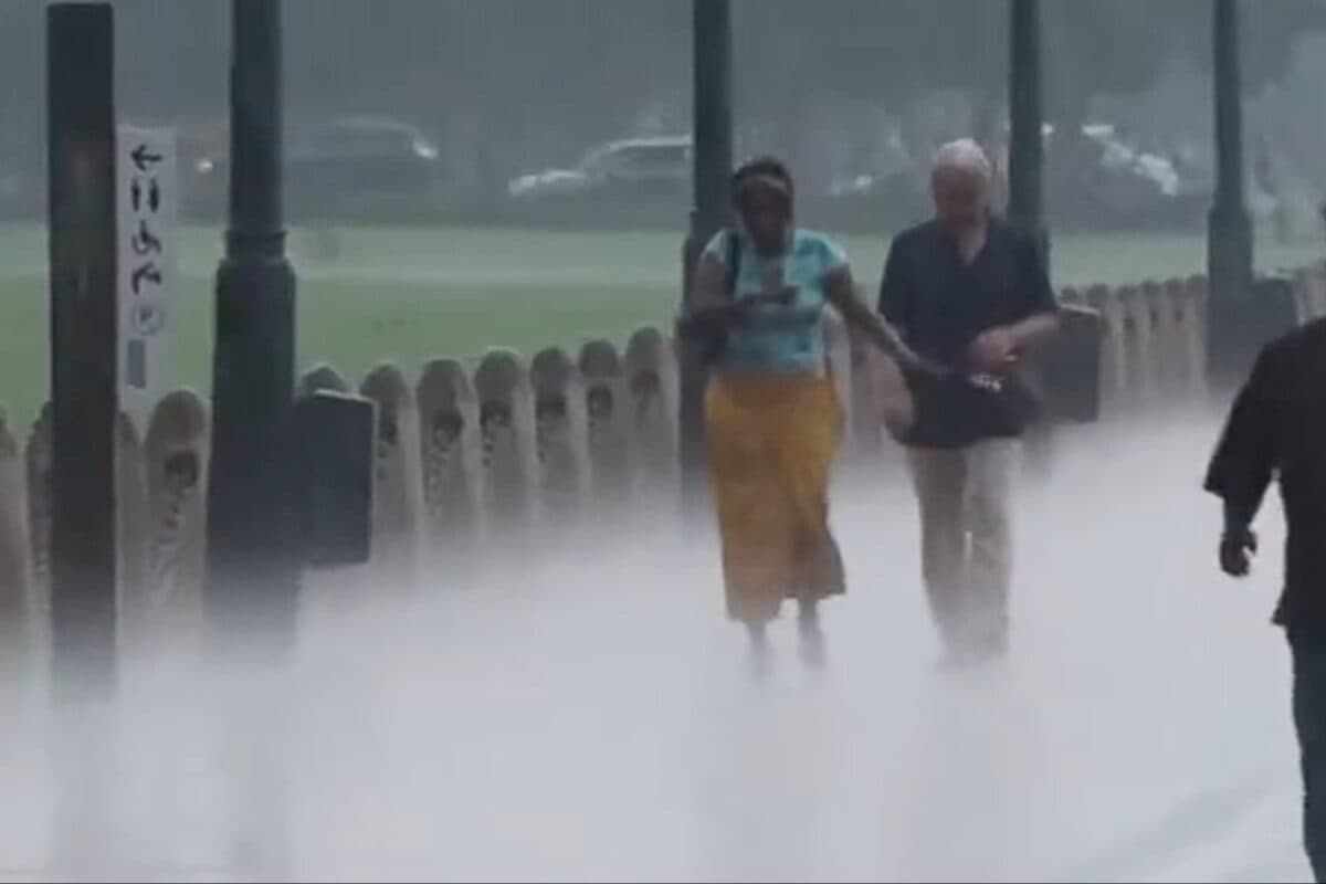 Heavy Rain Lashes Parts Of Delhi-NCR, Noida; Brings Relief From Sweltering Heat