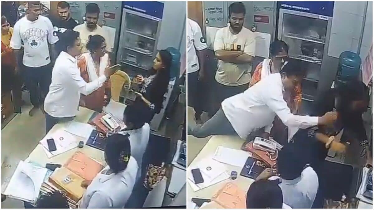 On Camera: Shiv Sena Corporator Assaults Woman Doctor, Staff At Thane Hospital Over Bed Availability