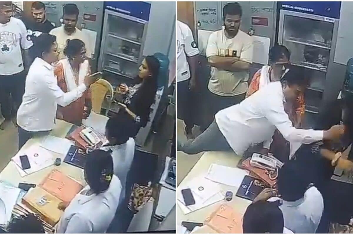 On Camera: Shiv Sena Corporator Assaults Woman Doctor, Staff At Thane Hospital Over Bed Availability