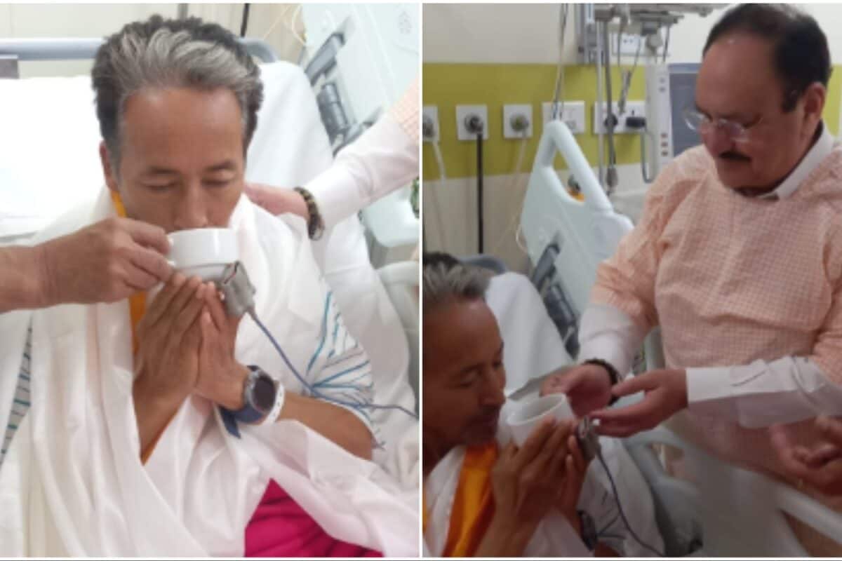 Smiles, Applause As Sonam Wangchuk Sips Soup After 26 Days Without Food, Says 'Hunger Tastes Better'