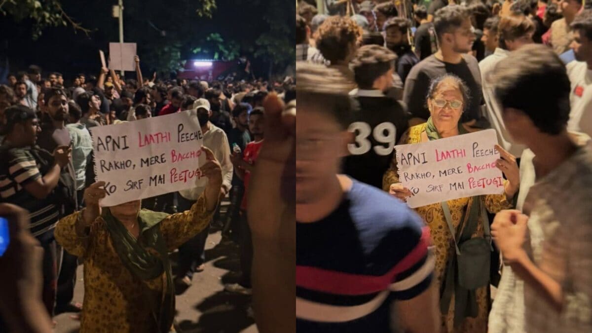 Desi mom placard at NEET protest goes viral online