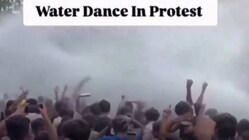 Watch: Patna Protestors Request Water Cannon To Beat The Heat, Start Dancing As Police Oblige